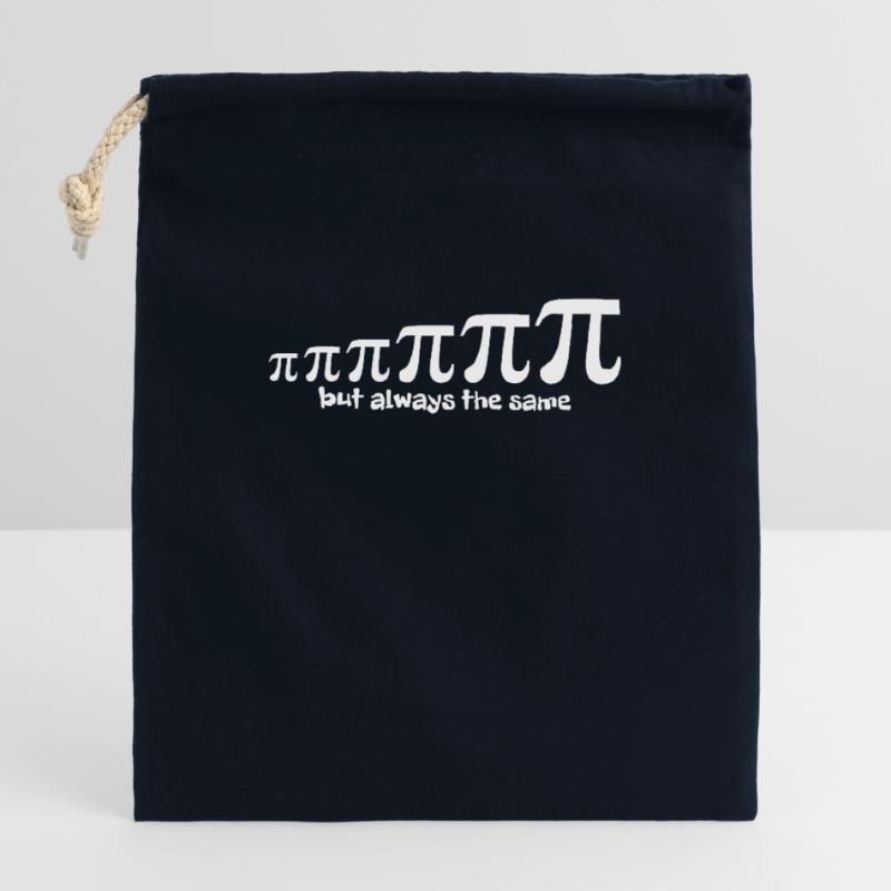 Nombre Pi Évolution Sac cadeau en coton avec cordon (14 x 20 cm)