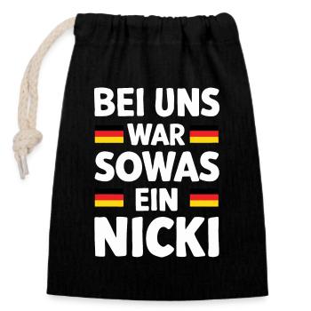 East Germany East East East GDR Home Eastern Bloc - Closable cotton gift bag (14x20cm) - black - Front