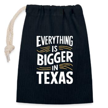 Texas State Texans Texas - Closable cotton gift bag (14x20cm) - navy - Front