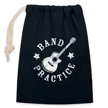 Pratique de l’orchestre - Sac cadeau en coton avec cordon (14 x 20 cm) - bleu marine - Devant