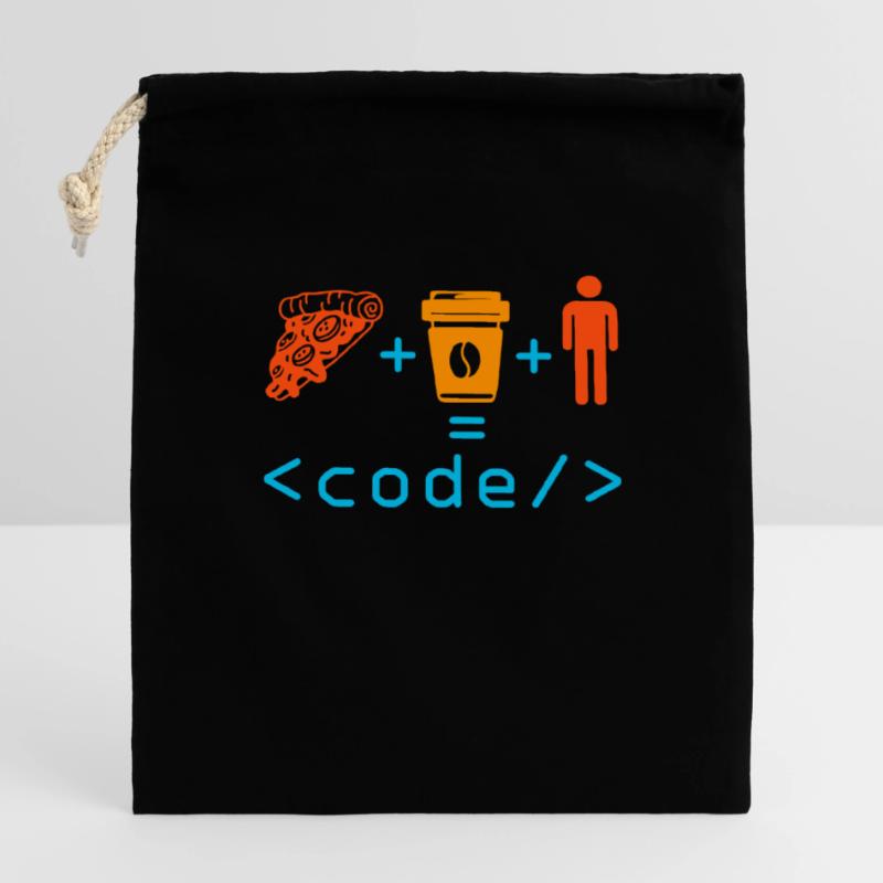 Programmierer Programmierer Computer Nerd Geek Codierung Lustig Verschließbarer Geschenkbeutel aus Baumwolle (14x20cm)