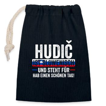 Slowenen Slowenien - Verschließbarer Geschenkbeutel aus Baumwolle (14x20cm) - Navy - Vorne