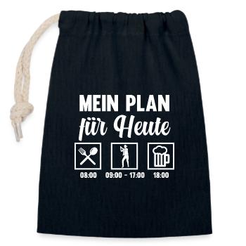 Line Dance Tänzer - Verschließbarer Geschenkbeutel aus Baumwolle (14x20cm) - Navy - Vorne