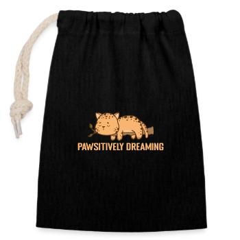 Pawsitively Dreaming Pajamas Pajamas - Closable cotton gift bag (14x20cm) - black - Front
