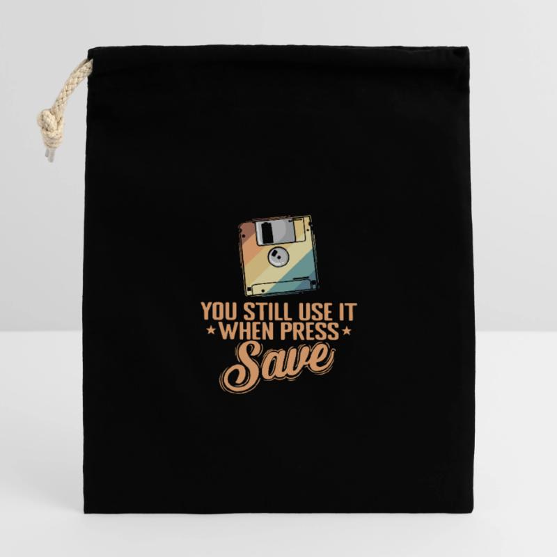 You Still use it when press Save memory Closable cotton gift bag (14x20cm)