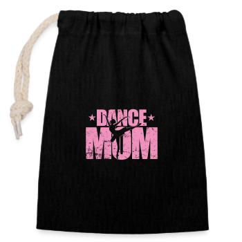 Ballet Dance Mom - Verschließbarer Geschenkbeutel aus Baumwolle (14x20cm) - Schwarz - Vorne