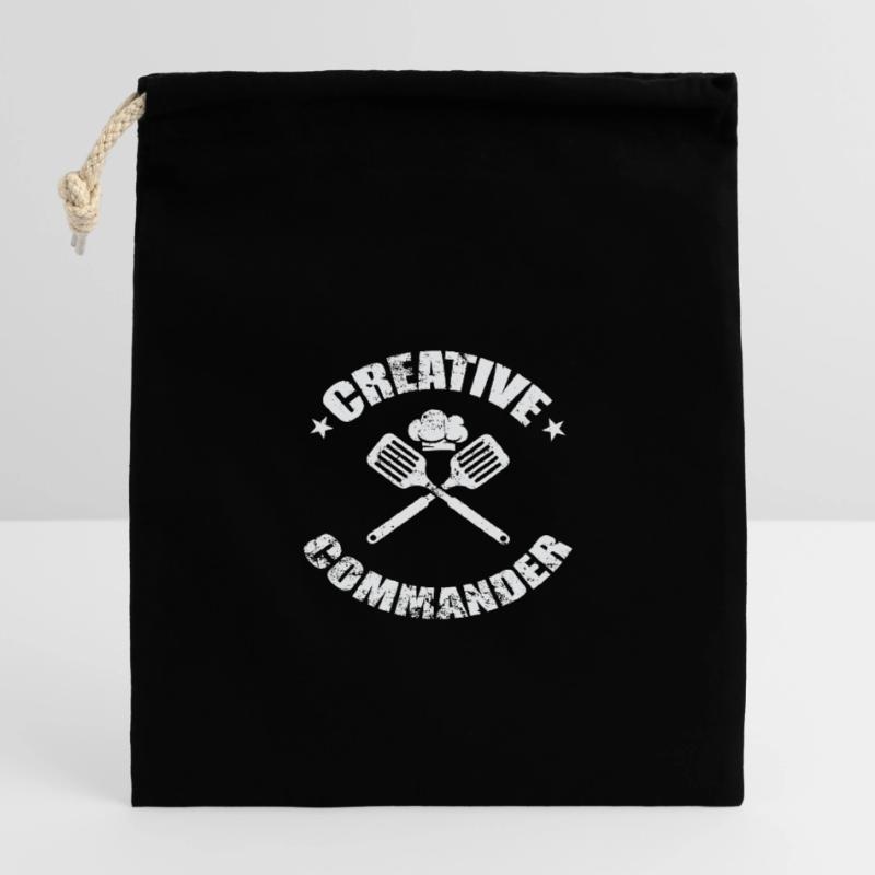 Commandant créatif Sac cadeau en coton avec cordon (14 x 20 cm)