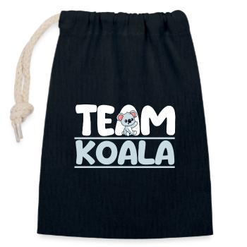 Koalabär Koala - Verschließbarer Geschenkbeutel aus Baumwolle (14x20cm) - Navy - Vorne