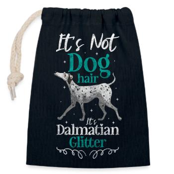 Dalmatiner Pfoten Hundebesitzer Tierliebe - Verschließbarer Geschenkbeutel aus Baumwolle (14x20cm) - Navy - Vorne