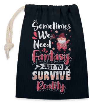 Imp Gifts Leprechaun - Closable cotton gift bag (14x20cm) - navy - Front