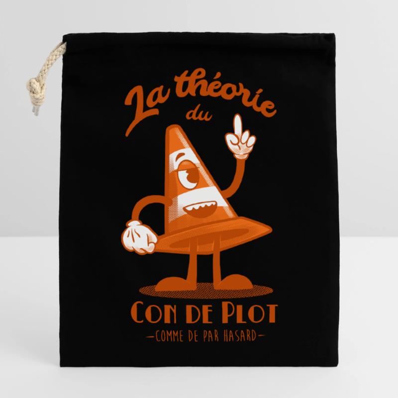 La théorie du con de plot Sac cadeau en coton avec cordon (14 x 20 cm)