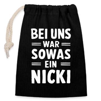 East Germany East East East GDR Home Eastern Bloc - Closable cotton gift bag (14x20cm) - black - Front