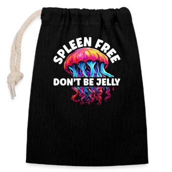 Spleen Removal Splenectomy Surgery Funny Saying - Closable cotton gift bag (14x20cm) - black - Front