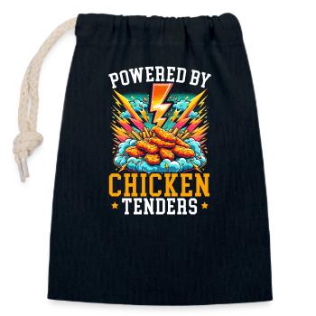 Chicken Fast Food Lover Hähnchen - Verschließbarer Geschenkbeutel aus Baumwolle (14x20cm) - Navy - Vorne