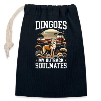 Dingo-liebhaber Westaustralien-tier-hundedingos - Verschließbarer Geschenkbeutel aus Baumwolle (14x20cm) - Navy - Vorne