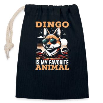 Dingo-liebhaber Westaustralien-tier-hundedingos - Verschließbarer Geschenkbeutel aus Baumwolle (14x20cm) - Navy - Vorne
