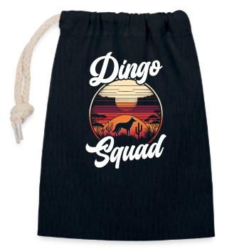 Dingo-liebhaber Westaustralien-tier-hundedingos - Verschließbarer Geschenkbeutel aus Baumwolle (14x20cm) - Navy - Vorne