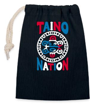 Puerto Rico Flagge Land Nationalität Pr Boricua - Verschließbarer Geschenkbeutel aus Baumwolle (14x20cm) - Navy - Vorne