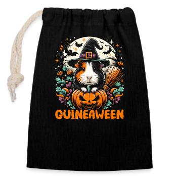 Drôle de costume d’Halloween pour - Sac cadeau en coton avec cordon (14 x 20 cm) - noir - Devant