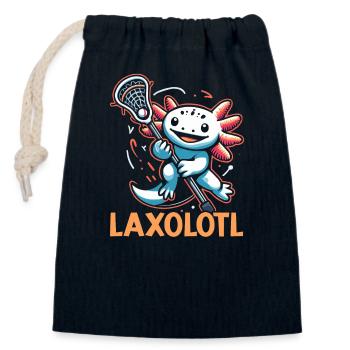 Lacrosse-spieler Lax Trainer Sport - Verschließbarer Geschenkbeutel aus Baumwolle (14x20cm) - Navy - Vorne