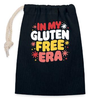 Glutenfreie Gluten-intoleranz Zöliakie - Verschließbarer Geschenkbeutel aus Baumwolle (14x20cm) - Navy - Vorne
