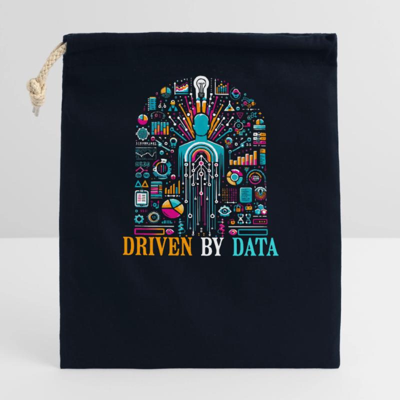 Data Science, Data Analysis, Machine Closable cotton gift bag (14x20cm)