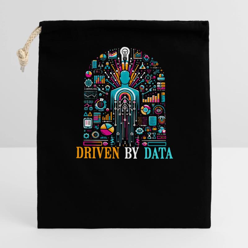 Data Science, Data Analysis, Machine Closable cotton gift bag (14x20cm)