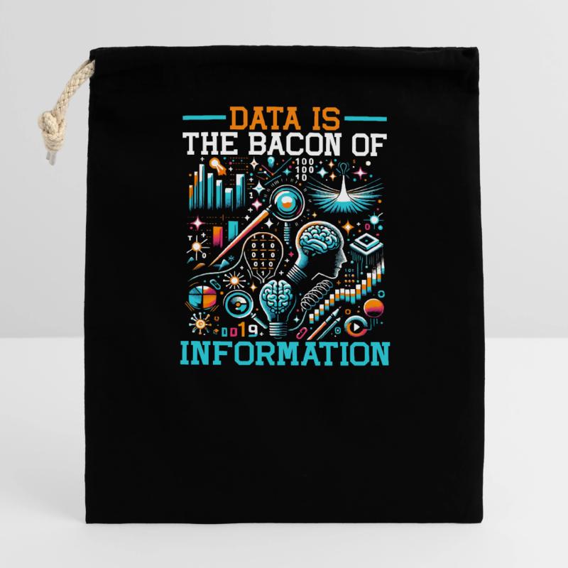 Data Science, Data Analysis, Machine Learning, Data Closable cotton gift bag (14x20cm)