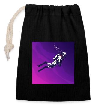 Deep Sea Diver : Expédition dans le Monde des Ténèbres - Sac cadeau en coton avec cordon (14 x 20 cm) - noir - Devant