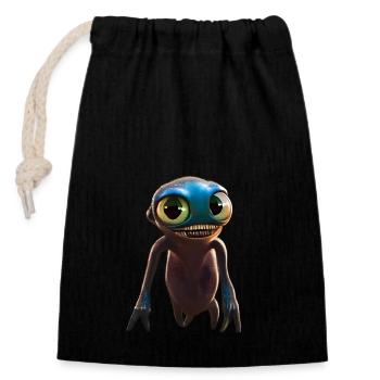 Creature Bonkel - Closable cotton gift bag (14x20cm) - black - Front