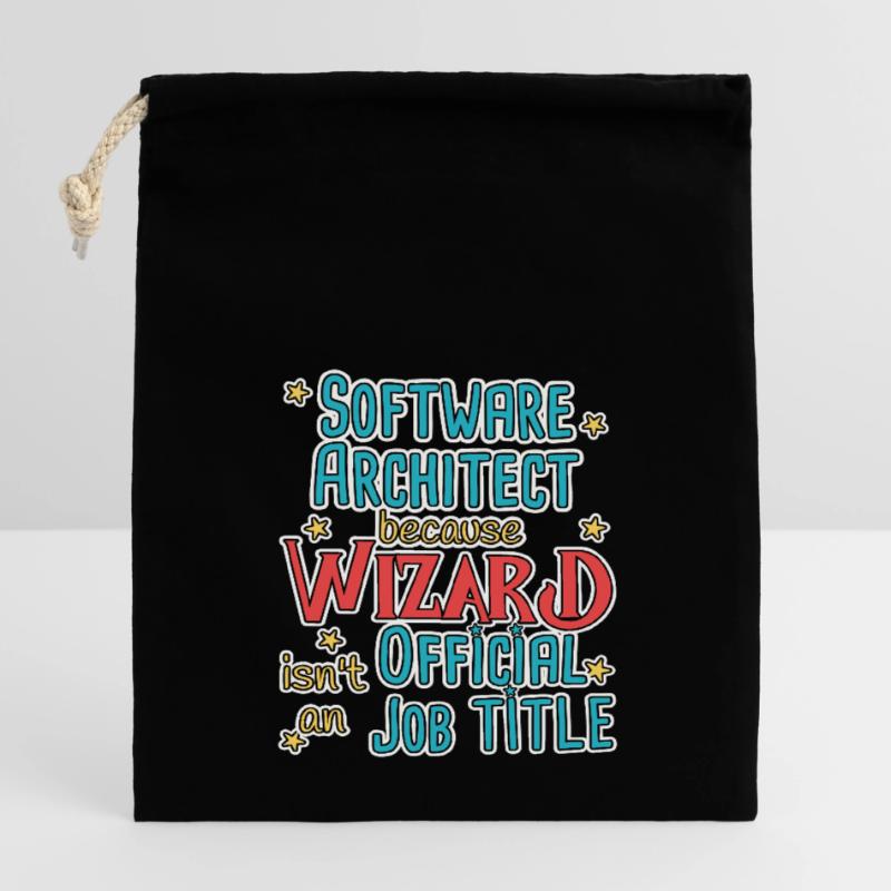 Software Architect Wizard Software Architektur Verschließbarer Geschenkbeutel aus Baumwolle (14x20cm)