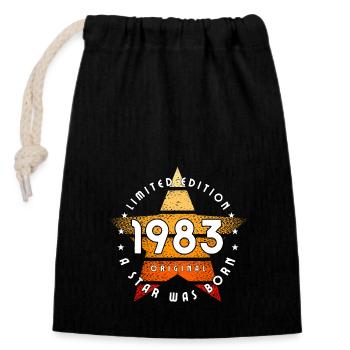 A Star was born 1983 limited edition original - Closable cotton gift bag (14x20cm) - black - Front