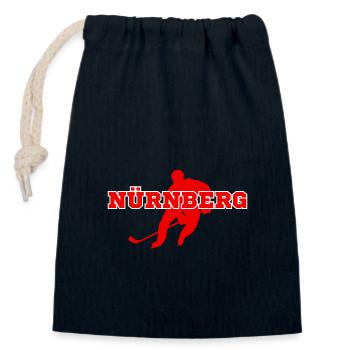 Nuremberg, my city! - Closable cotton gift bag (14x20cm) - navy - Front