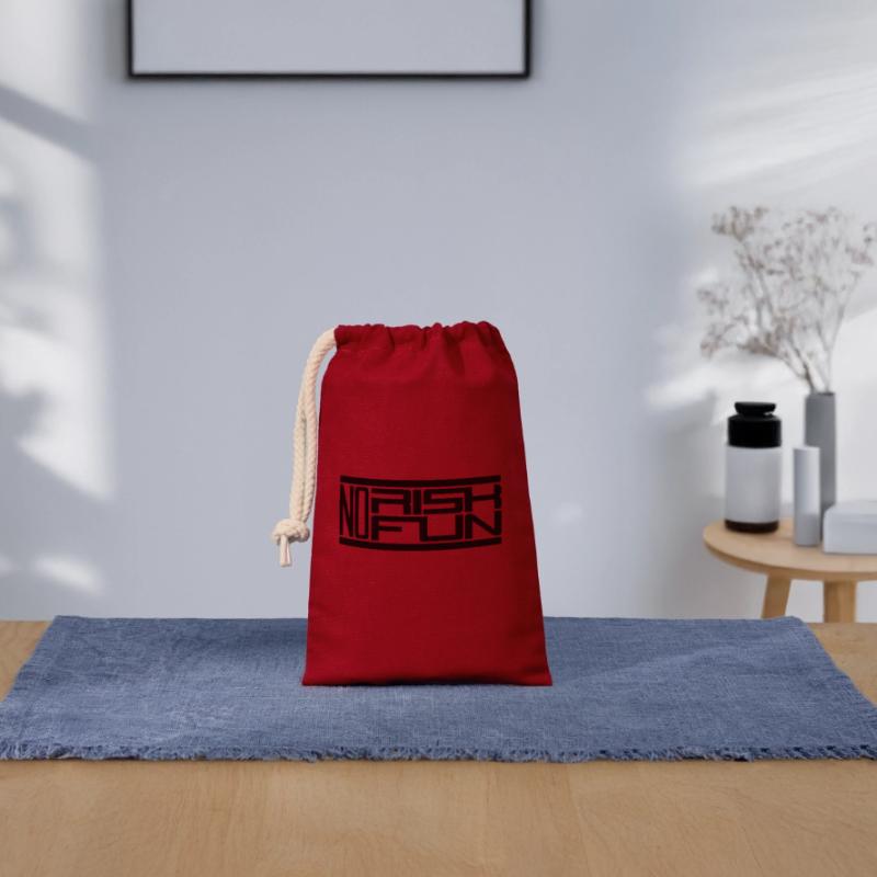 bar pas de risque pas de plaisir réclamation risque danger Sac cadeau en coton avec cordon (14 x 20 cm)