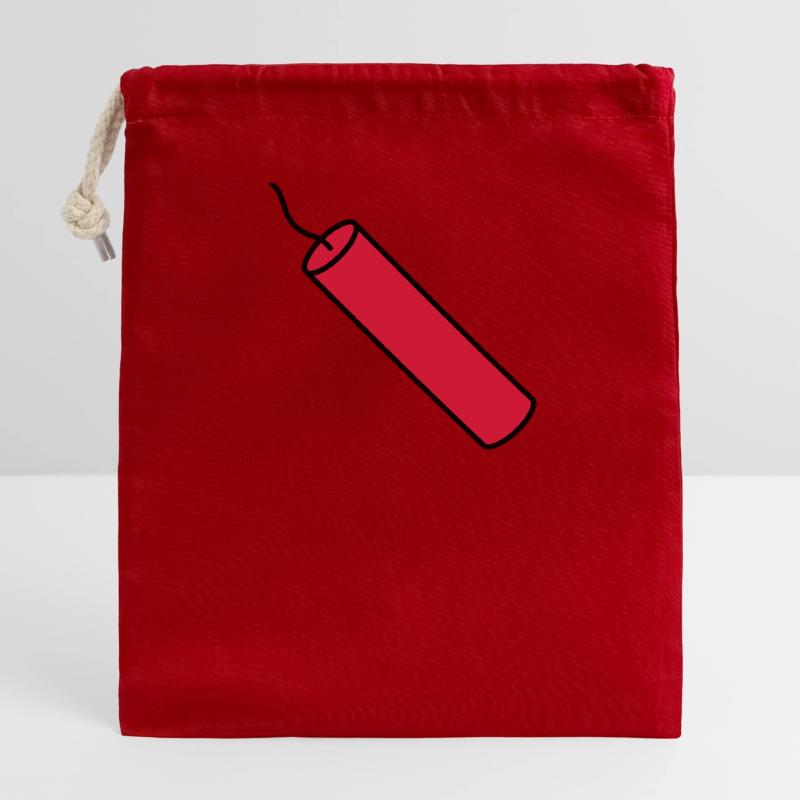 stop rod tnt dynamite explode explosion Closable cotton gift bag (14x20cm)