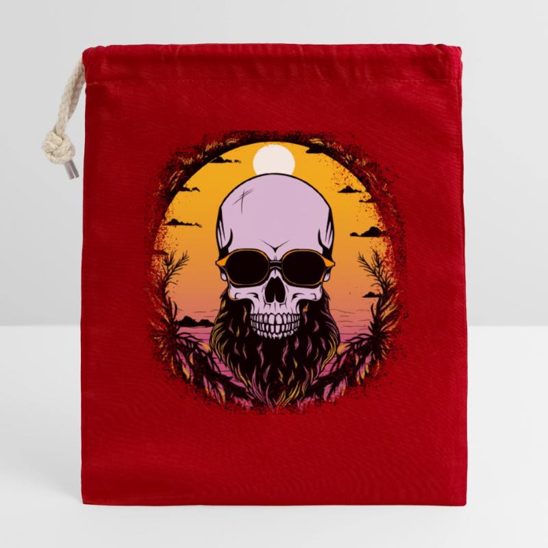 Devis Present Bday Beard Accessory Store Sac cadeau en coton avec cordon (14 x 20 cm)