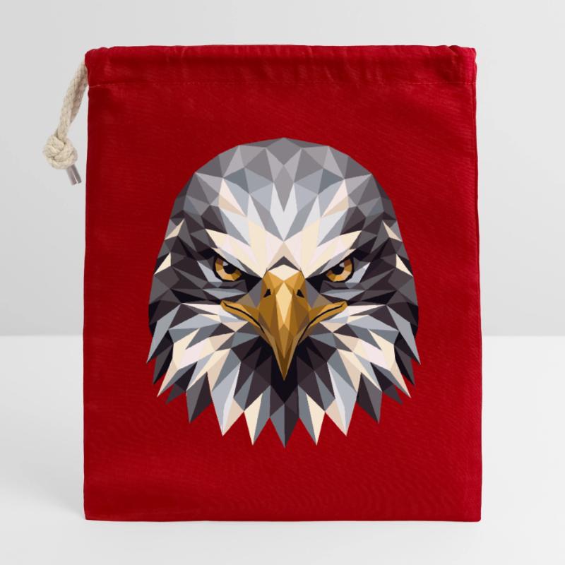 Eagle Bald Eagle Golden Eagle White-tailed Eagle Closable cotton gift bag (14x20cm)