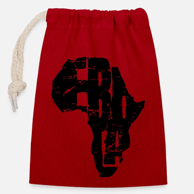 Ebola - Closable cotton gift bag (14x20cm) - red