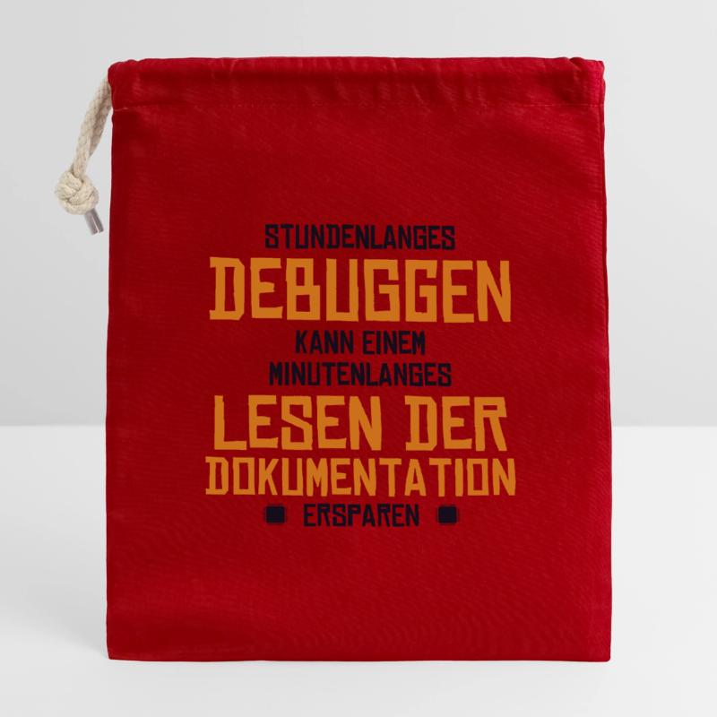 Stundenlanges Debuggen Softwareingenieur Coder Verschließbarer Geschenkbeutel aus Baumwolle (14x20cm)