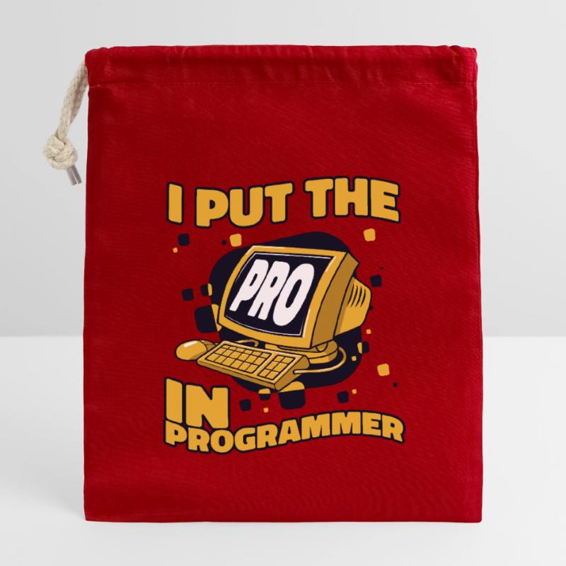 J’ai mis le pro dans Programmeur Developer Coder Sac cadeau en coton avec cordon (14 x 20 cm)