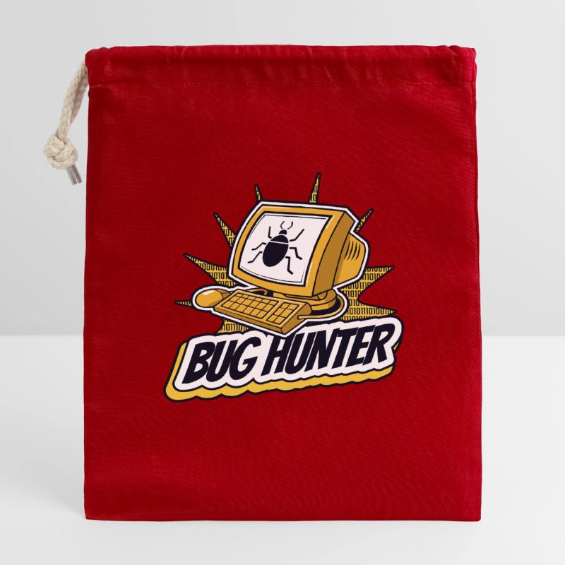 Bug Hunter Softwareingenieur Developer Coder Verschließbarer Geschenkbeutel aus Baumwolle (14x20cm)
