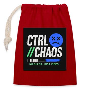 Ctrl Chaos Green and Blue - Urban Design Sneaker - Closable cotton gift bag (14x20cm) - red - Front