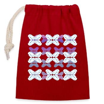 Snow Koala - Closable cotton gift bag (14x20cm) - red - Front