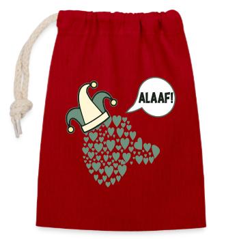 Carnival Alaaf Dogs Prince - Closable cotton gift bag (14x20cm) - red - Front