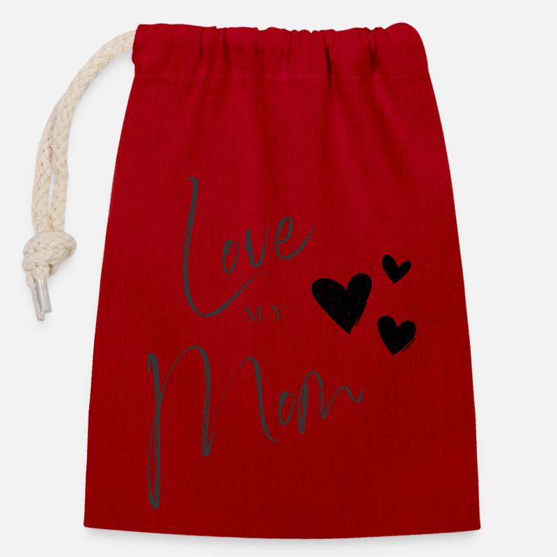 L13 - Closable cotton gift bag (14x20cm) - red