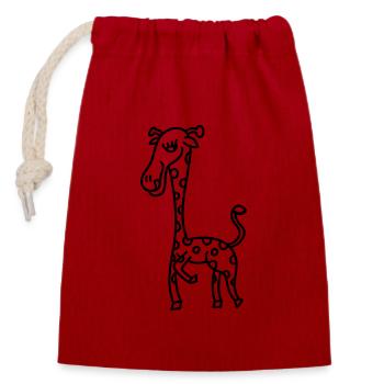 Anti-Zoo Fifteen - Closable cotton gift bag (14x20cm) - red - Front