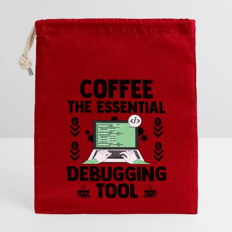 Kaffee Programmierer Programmierer Programmierer Entwickler Nerd Coff Verschließbarer Geschenkbeutel aus Baumwolle (14x20cm)