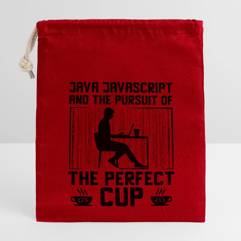 Coffee Coding Programmer Coder Developer Nerd Coff Closable cotton gift bag (14x20cm)