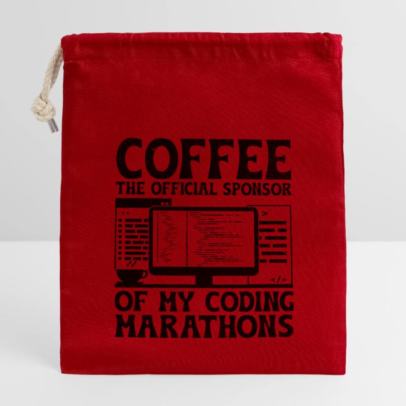 Kaffee-Codierung Programmierer Programmierer Entwickler Nerd Coff Verschließbarer Geschenkbeutel aus Baumwolle (14x20cm)
