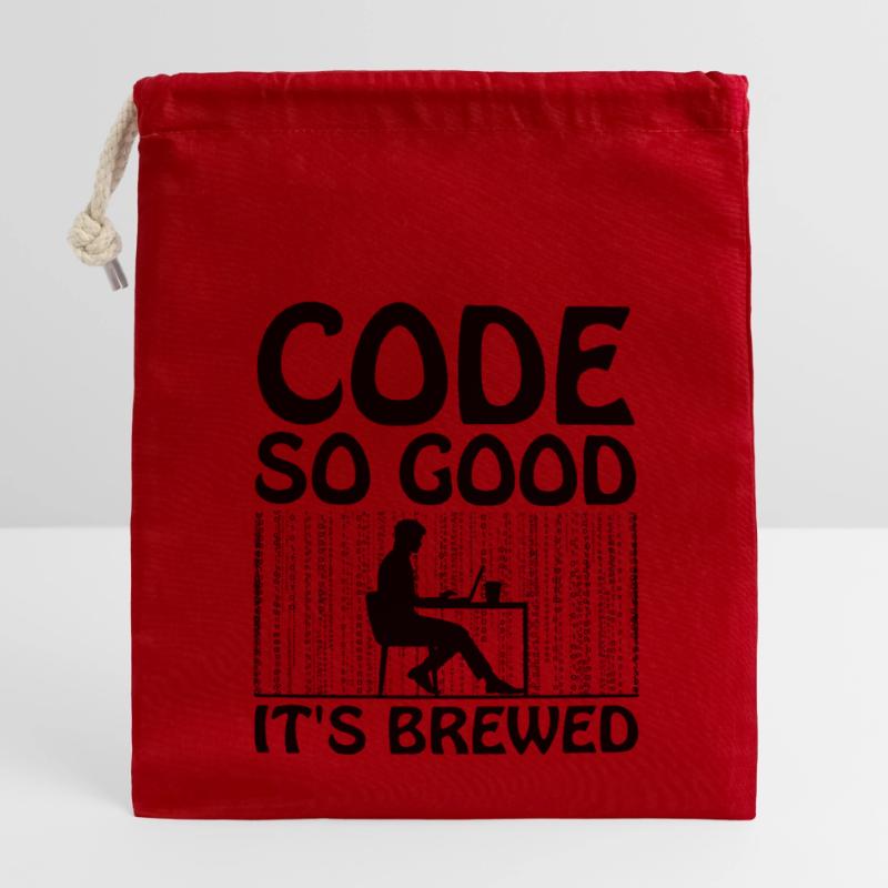 Kaffee-Codierung Programmierer Programmierer Entwickler Nerd Coff Verschließbarer Geschenkbeutel aus Baumwolle (14x20cm)
